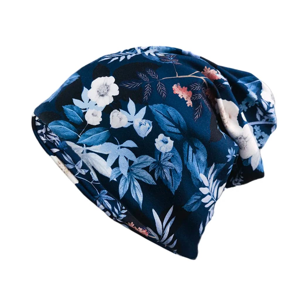 Nuovi Berretti Autunnali Caldi da Donna, Cappello Floreale con Sciarpa, Berretti Casual da Esterno alla Moda, Cappello Unisex Bivalente, Cappelli da Danza Primaverili da Donna