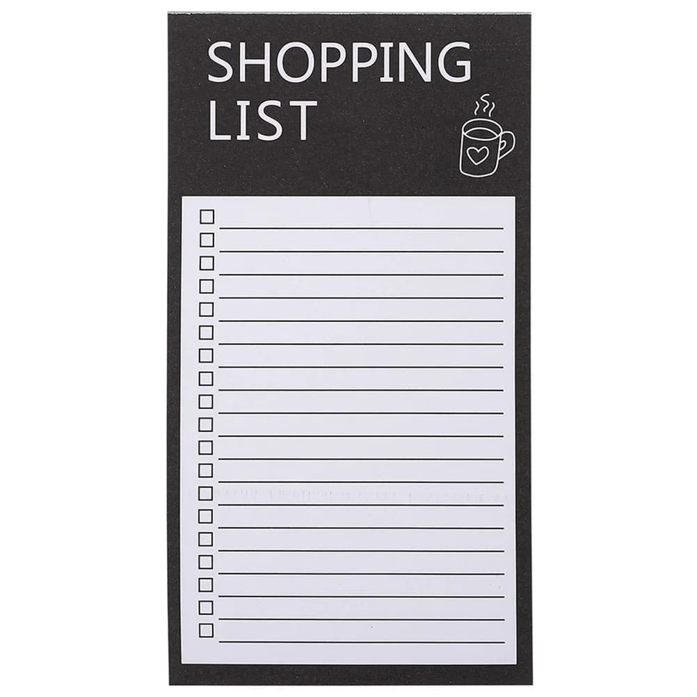 Blocco note magnetico per frigorifero, carta spessa, elenco della spesa, quaderni pianificatori, quaderni memo, quaderni pratici