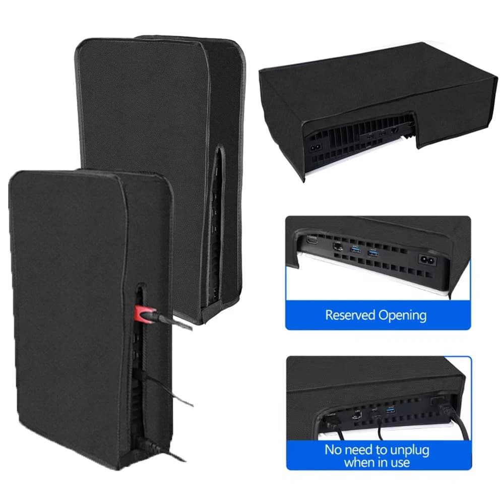 Custodia antipolvere per PlayStation 5 Custodia protettiva per console di gioco PS5 Slim/Pro Custodia antigraffio per accessori di gioco PS5