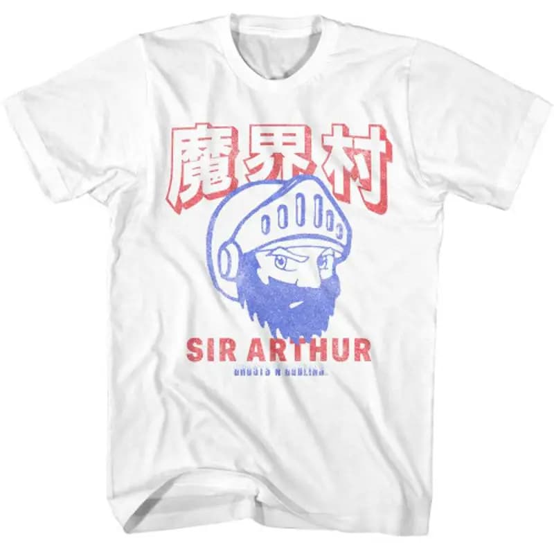 Fantasmi 'n Goblins Sir Arthur T-shirt bianca