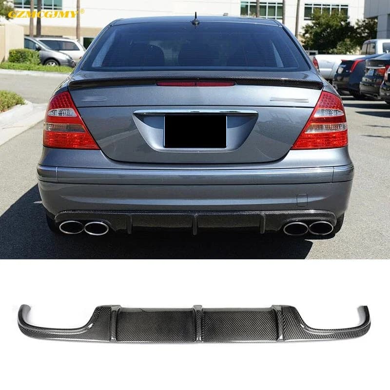 Rear bumper accessories for high quality car Rear carbon fiber diffuser suitable for Mercedes Benz Classe E W211 E55 E63 2009-IN