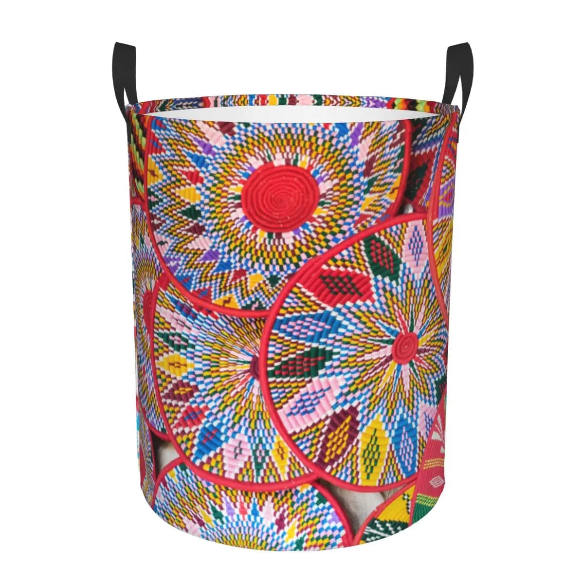 Custom Ethiope Habesha Art basket holder large organizer of toys for children's kindergarten