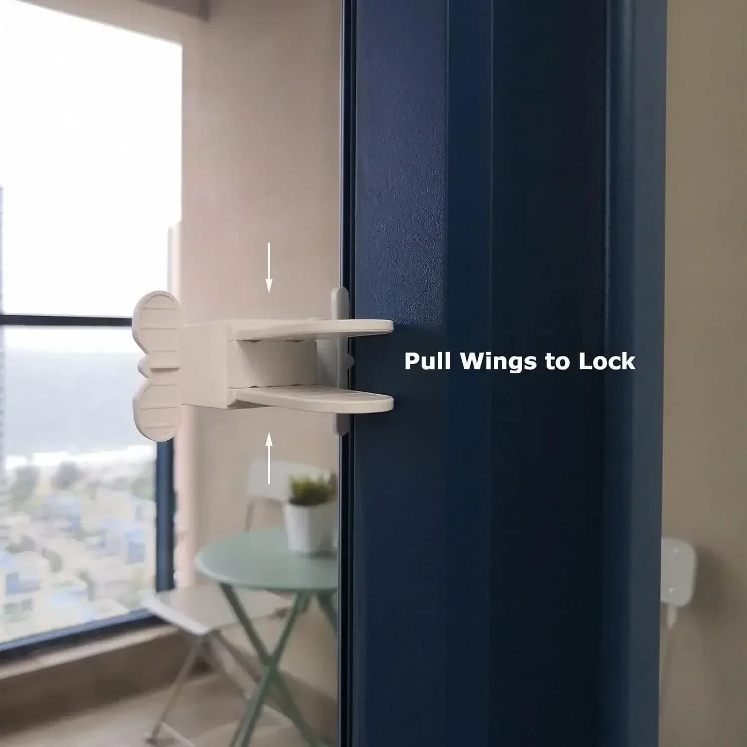 Limitatore di sicurezza per finestre vvocci, 1/3 pezzi, per prevenire l'apertura, serrature a forma di farfalla, blocco per porte scorrevoli domestiche, protezione di sicurezza