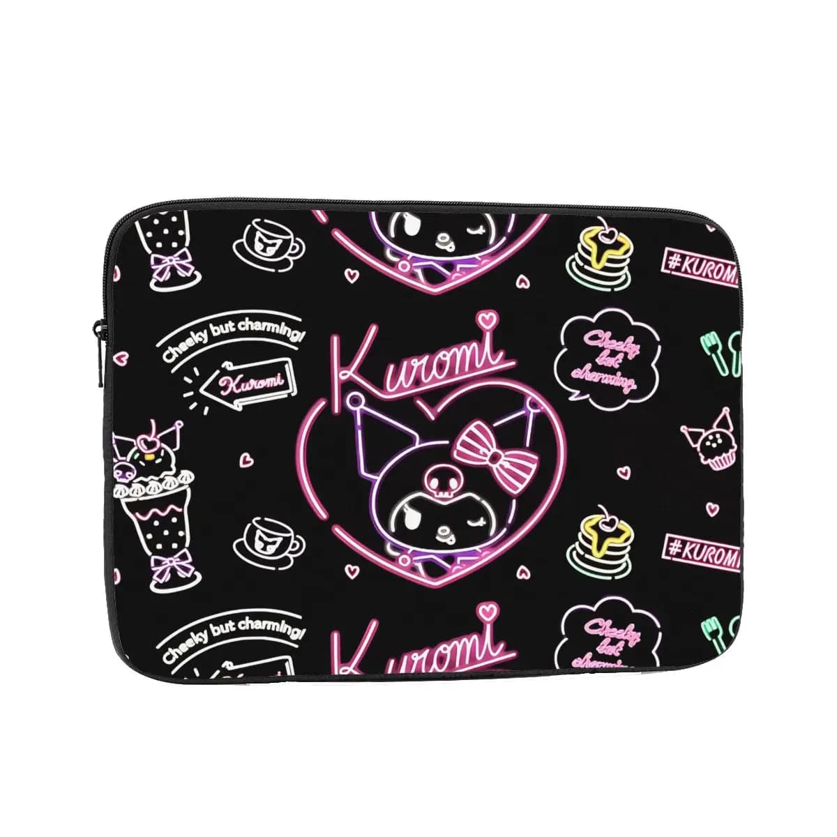 Custodia Antiurto per Laptop da 12, 13, 15, 17 Pollici, Design Kuromi Cartoon, per MacBook Air Pro, Borsa Protettiva per Notebook