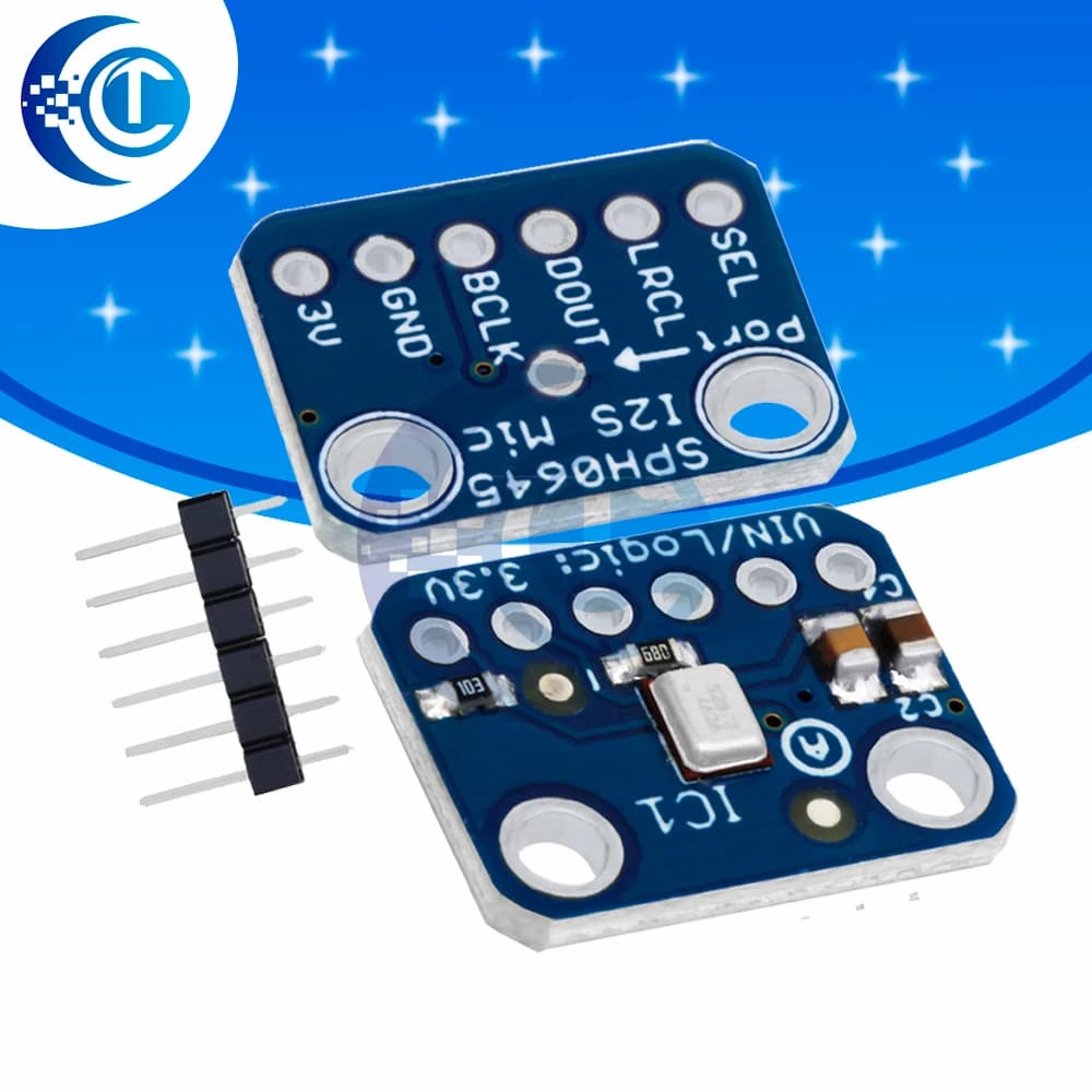 SPH0645 I2S MEMS Modulo scheda sensore breakout microfono SPH0645LM4H Modulo microfono 1.6-3.6V per Arduino Raspberry Pi