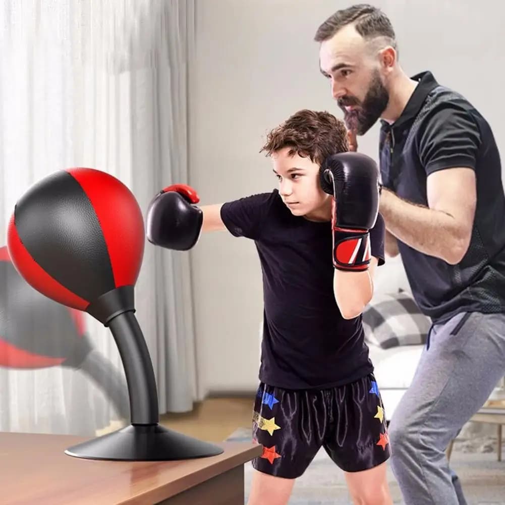 Boxing table bag with strong suction cup for children and adults, antistress for sports equipment exercises