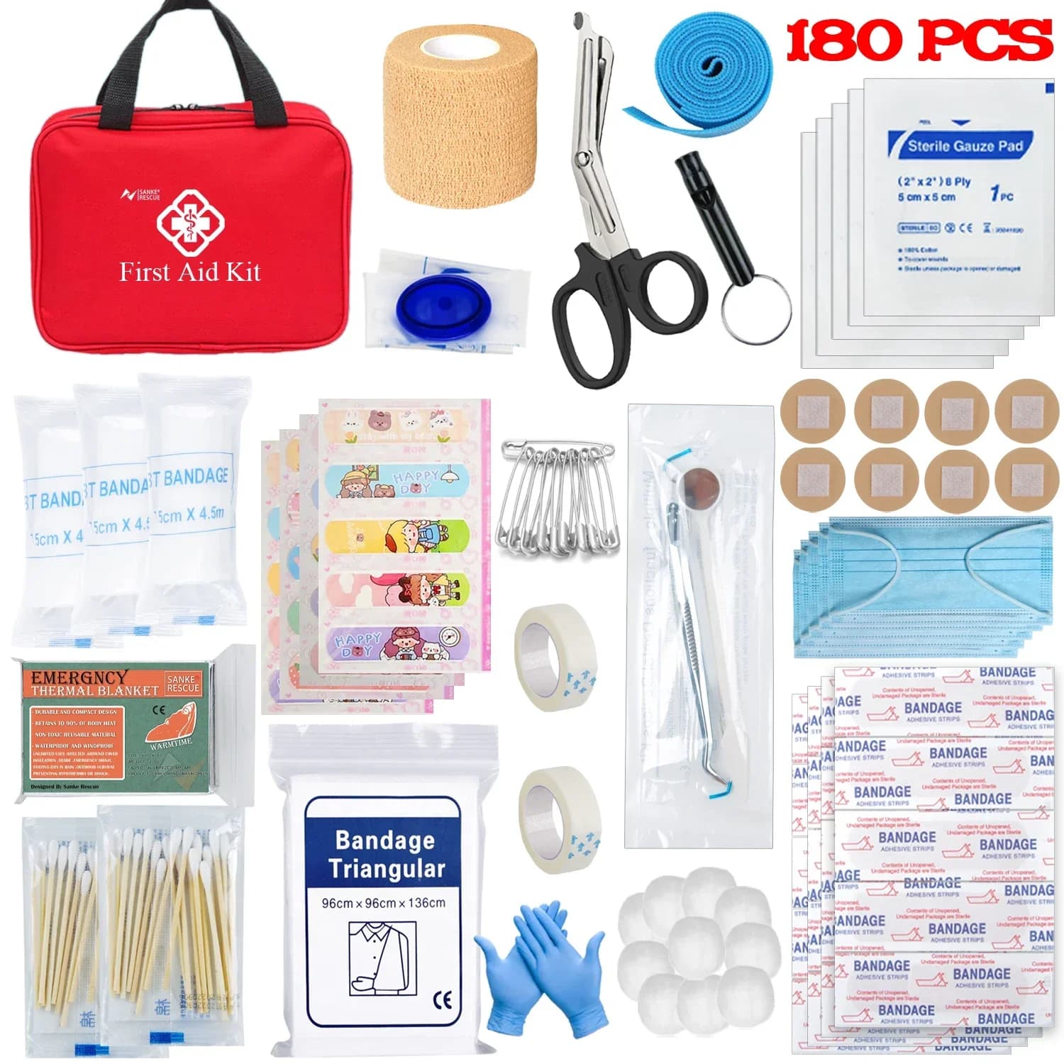 Kit di pronto soccorso Borsa medica portatile medica di emergenza multiuso Borsa medica portatile multifunzionale per esterni Emergenza domestica edc Escursionismo in campeggio
