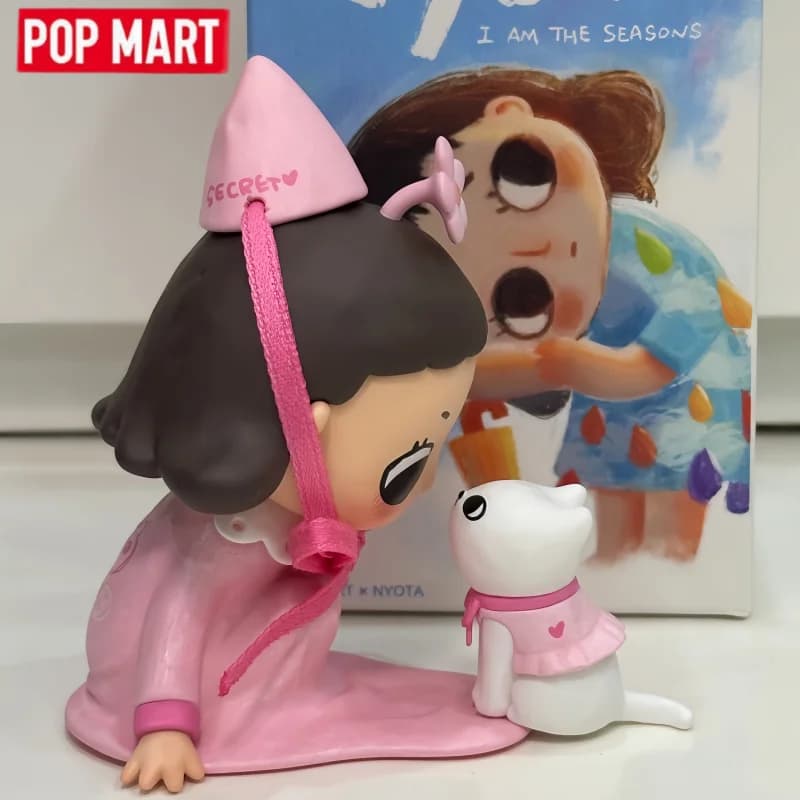 POP MART Nyota I AM THE SEASONS Series Blind Box - Statuette Anime Carine, Mystery Box, Giocattoli da Scrivania, Modellini Decorativi, Regali di Compleanno