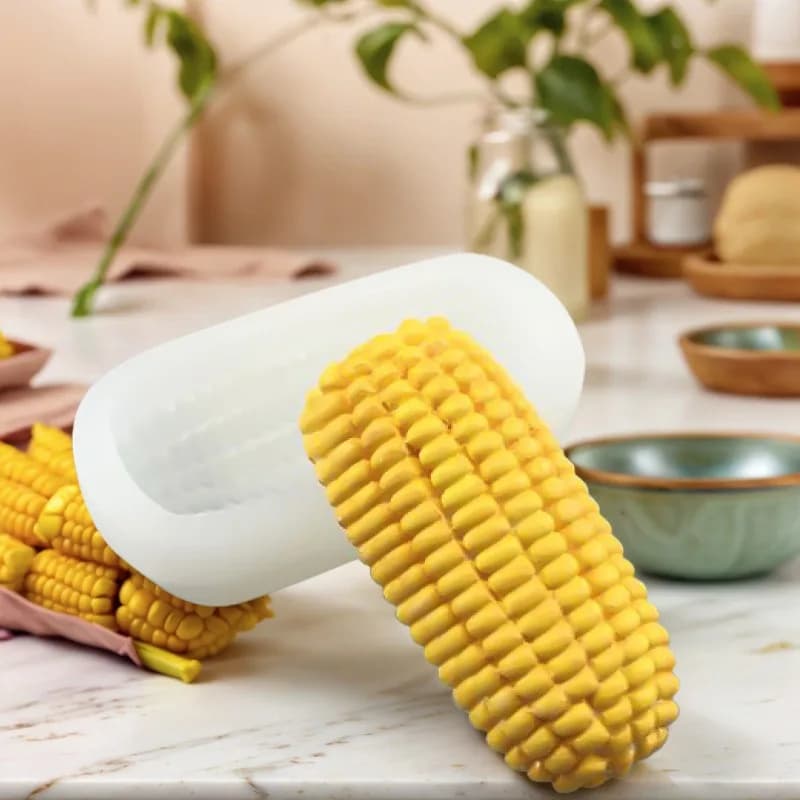 Stampo in silicone a forma di mais 2026 per cioccolato fai da te, dessert, mousse, gelato, materiali per la sicurezza alimentare, per la creazione di giocattoli comprimibili