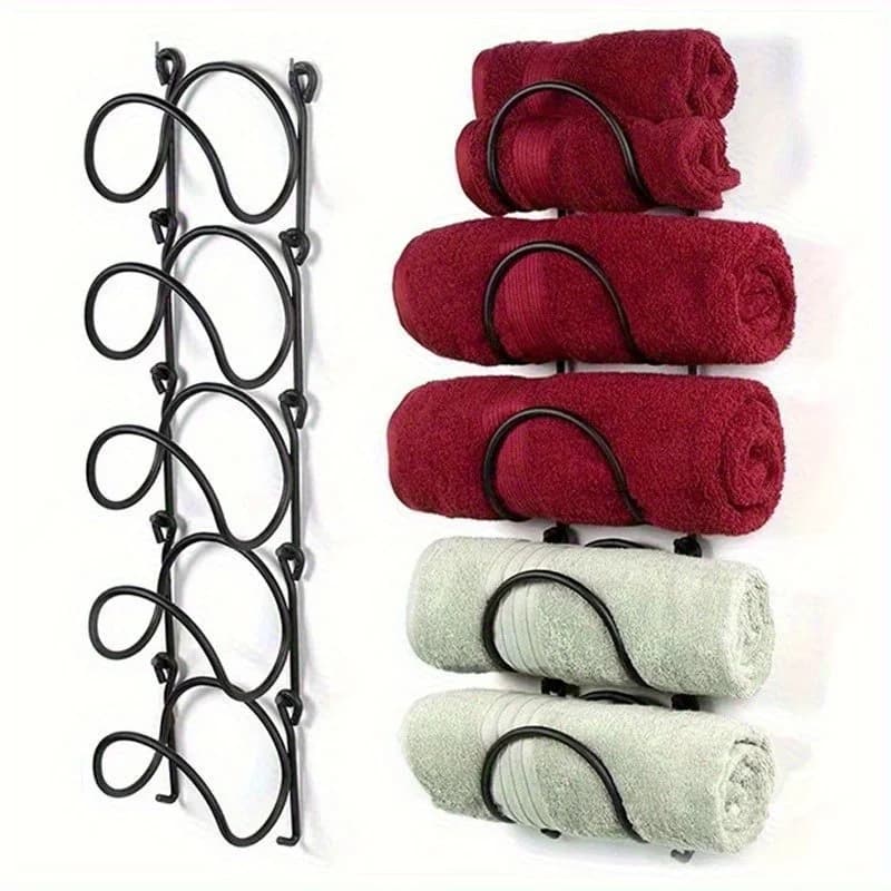 Multi-Functional Portable Towel Organizer, Easy to Install and Space-Saving for Bathroom