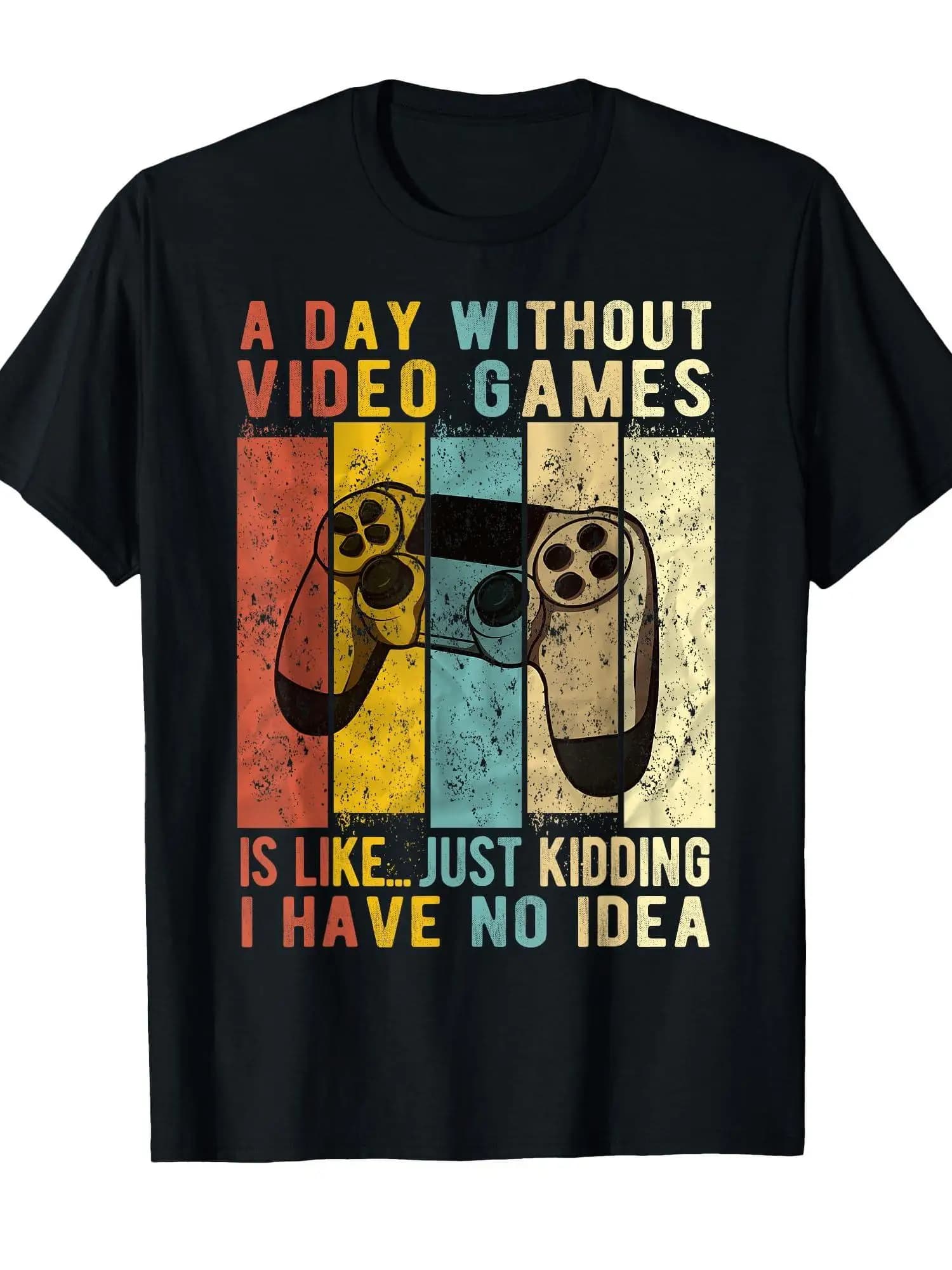 One day without playing anything | Funny themed gifts games | T-shirt for gamers | Nero | Standard cutting