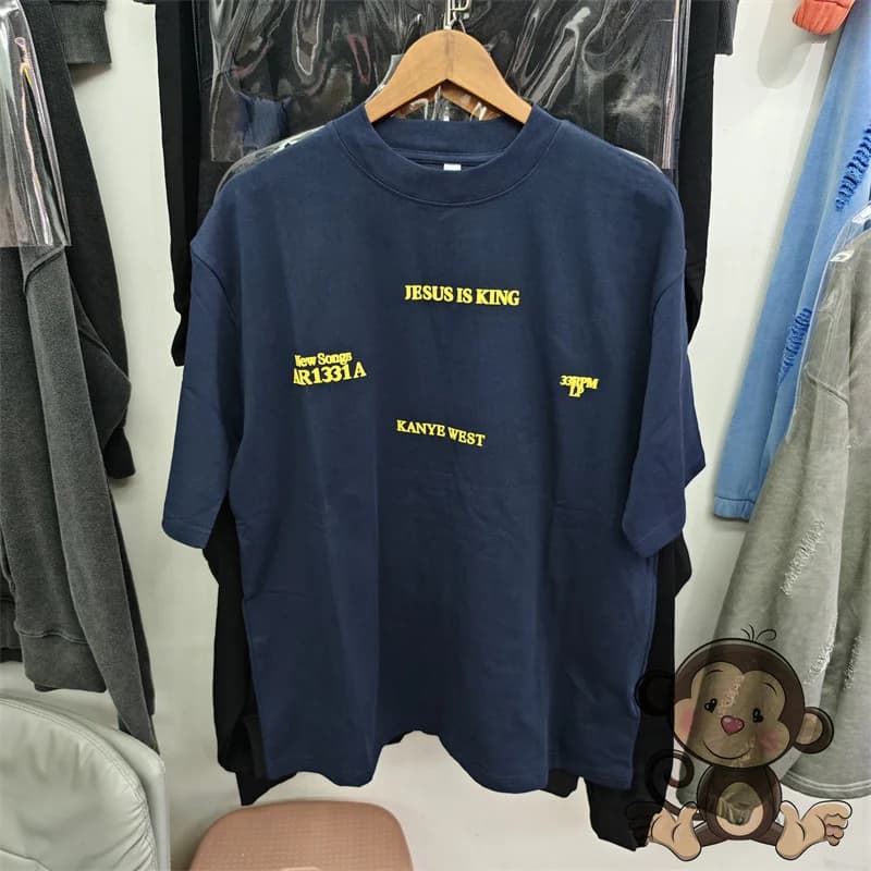 Vintage Washed Oversized Men Heavy Cotton T-Shirt Multi Front Faith Letter Print Tee