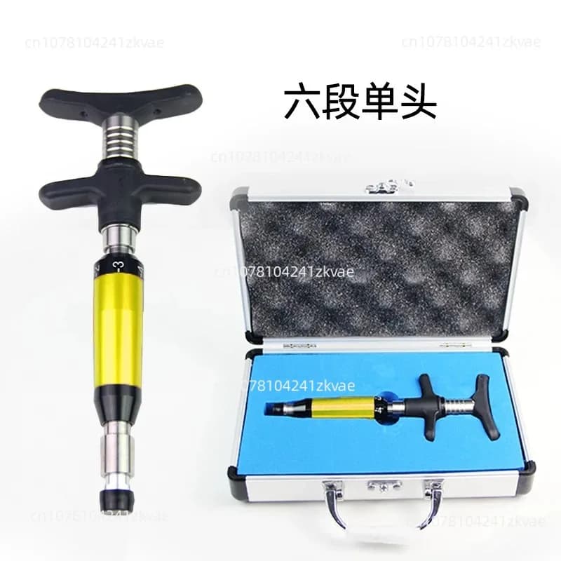 Manual Chiropractic Adjustment Tool Massage Gun 4 Heads Gold for Spine Correction