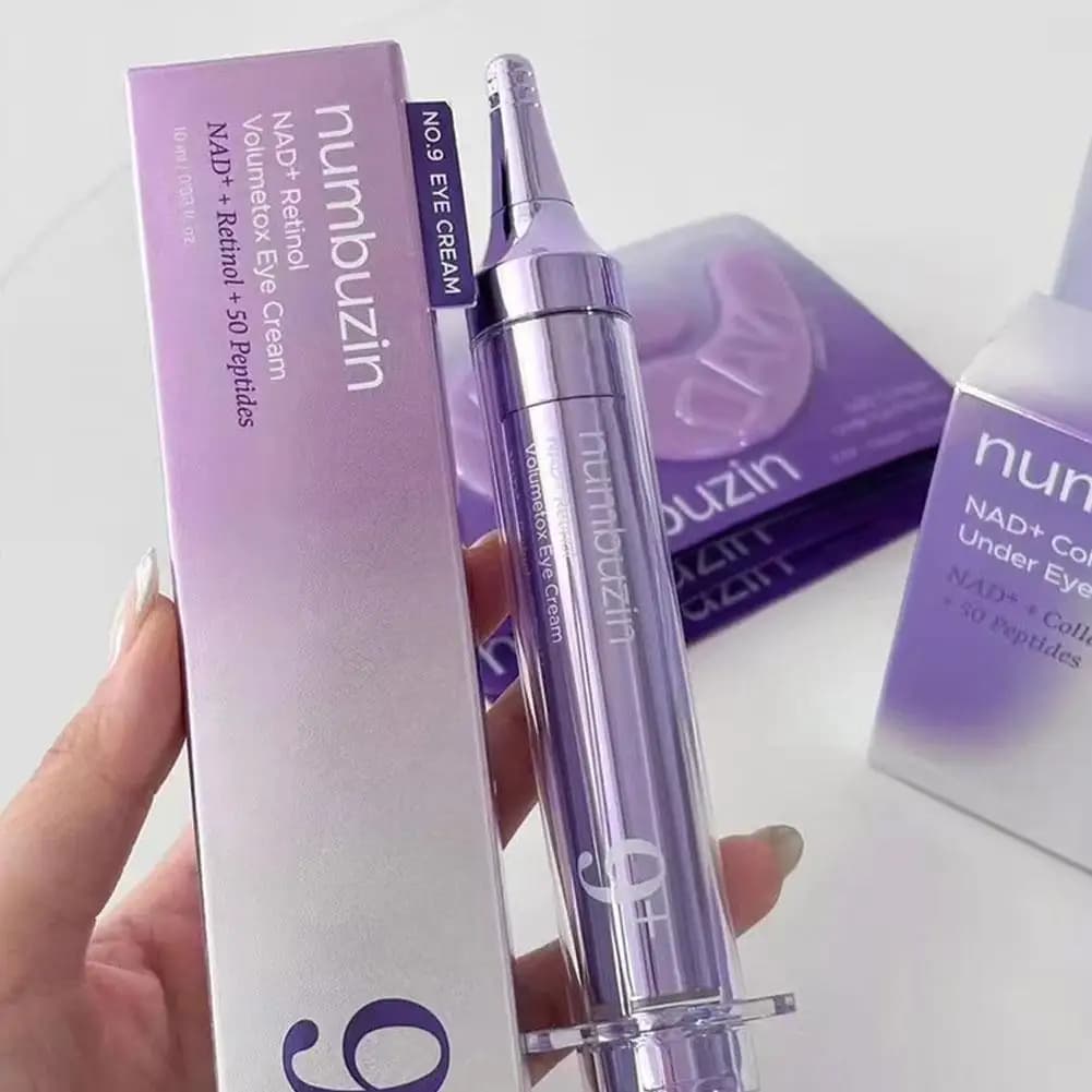 Numbuzin 9+ NAD+ Crema per gli occhi Liquido Essenza ad ultrasuoni Firma Idrata Riduce le linee sottili Cerchi scuri Idratazione nutriente