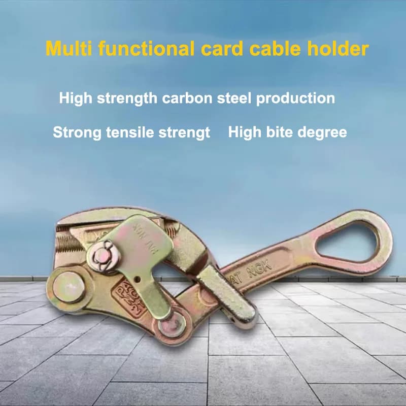Double Hook File Tensioner Electricist Wire Rider Jammer Cable Tensioner Tool 0.5T 1T 2T 3T Cable Metallic Clip
