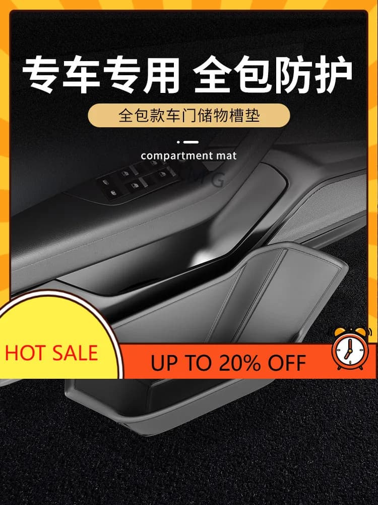 OIMG For Hongqi H5 Door Slot Mat Center Console Storage Box Interior Accessories Custom Fit Organizer Replacement