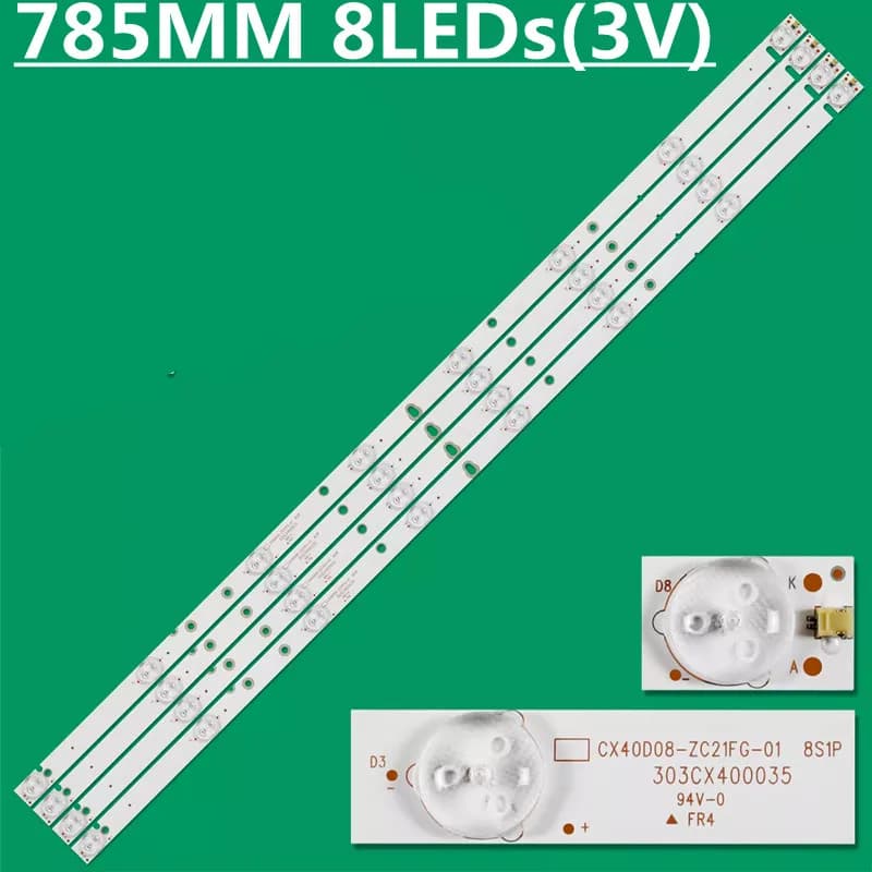LED Backlight Strip For 18MD400C7BL0100072702760 MS-L1092 V2 CX40D08-ZC21FG-01 303CX400035 40HL5300F 40SF2500 DEXP F40D7200E