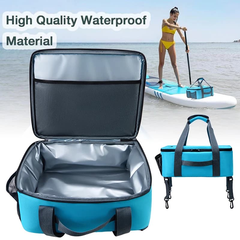 Borsa termica impermeabile per paddle board Borsa da ponte isolata Borsa da campeggio leggera multitasca per picnic in kayak