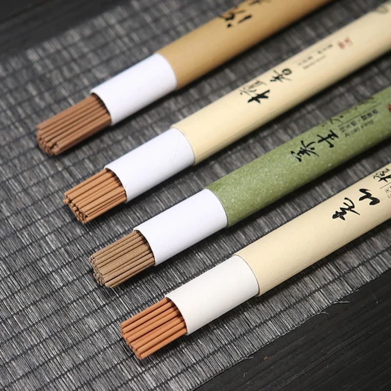Bastoncini di incenso premium in legno di sandalo e legno di agar, fragranza da 20 g/confezione per meditazione, yoga, cerimonia del tè, crea un'atmosfera rilassante