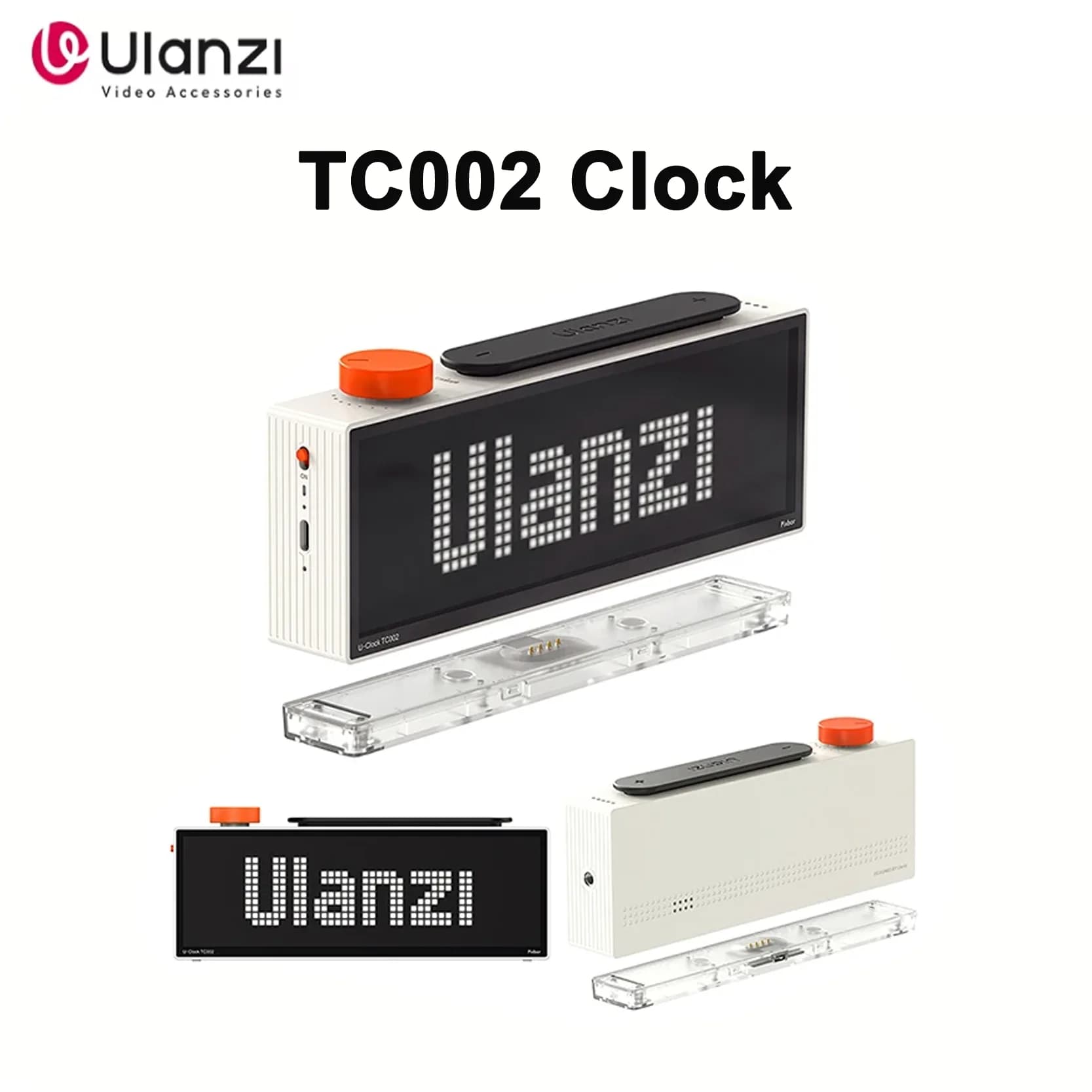 Original Ulanzi TC002 Pixbar Smart Pixel Clock II Multi Function Weather Calendar Focus Countdown Timer LED Pixel Desktop