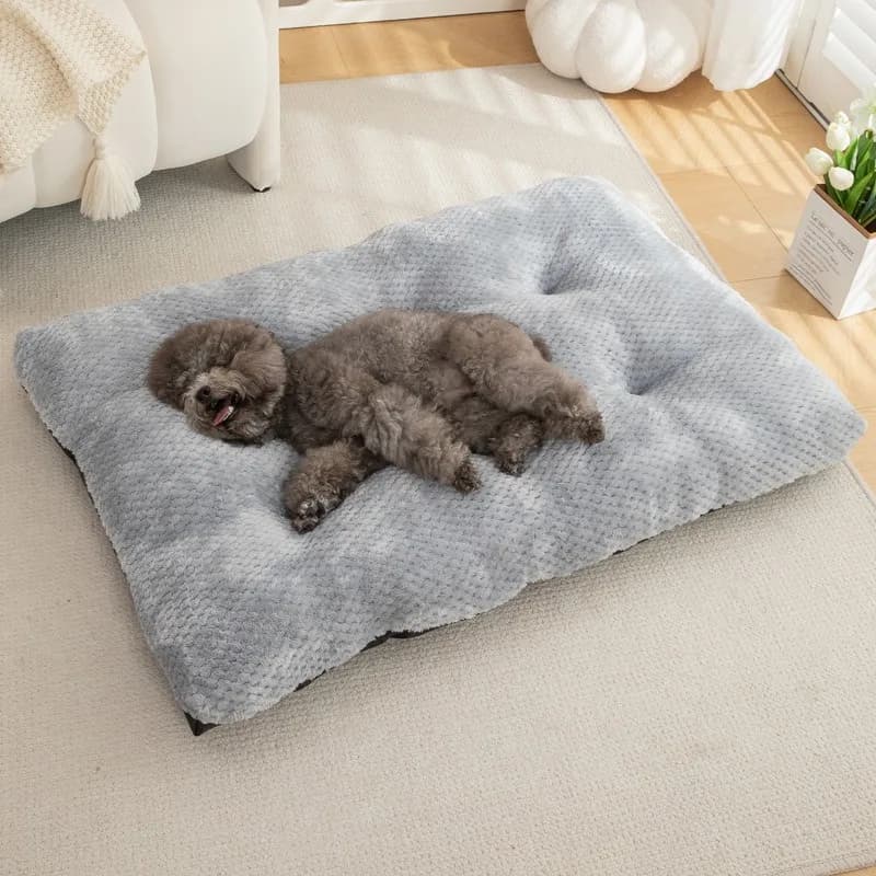 Cuccia Invernale in Peluche per Cani e Gatti, Morbido Cuscino a Pelo Lungo, Tappetino per Animali Domestici per il Comfort Interno