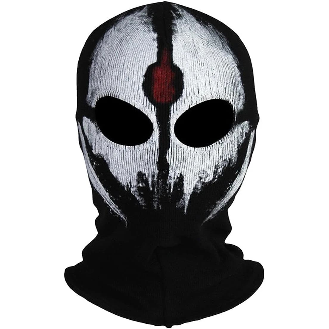 Spedizione gratuita 95% cotone tessuto confortevole maschera fantasma passamontagna cappuccio teschio rosso e bianco