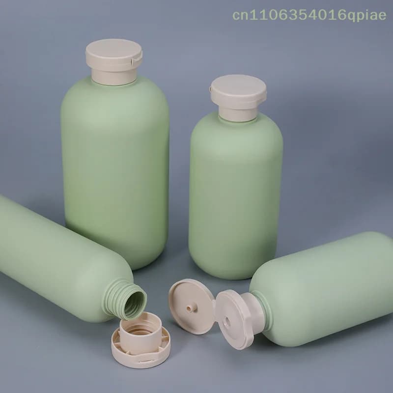 (Summer4) 1 Pezzo Dispenser di Sapone Schiumogeno in Plastica da 200ML~500ML, Bottiglie Ricaricabili con Coperchio Flip/Pompa per Lozione