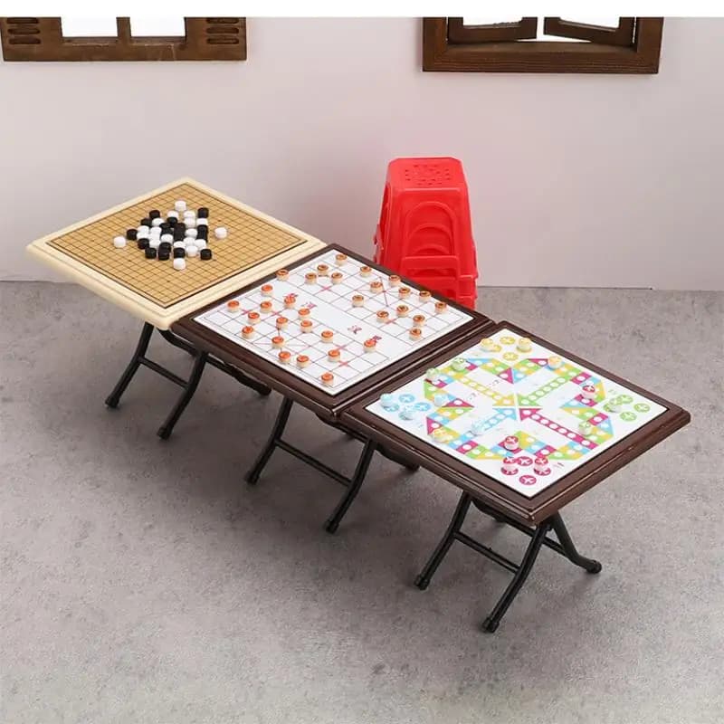 1 Set Casa delle bambole Mini Gomoku Giocattolo di scacchi Simulazione In miniatura Modello di scacchi volanti Accessori per la casa delle bambole Decorazione del desktop