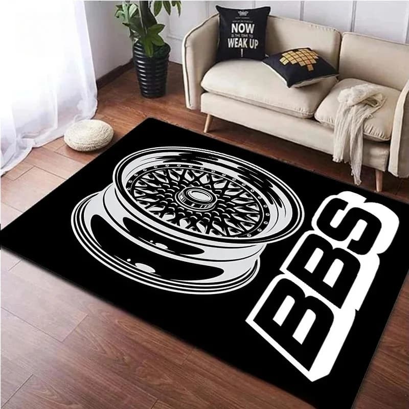 Tappeto a Forma di Cerchione, Decorazione per Casa e Auto, Tappetino per Soggiorno, Stile Industriale, Arte Automobilistica
