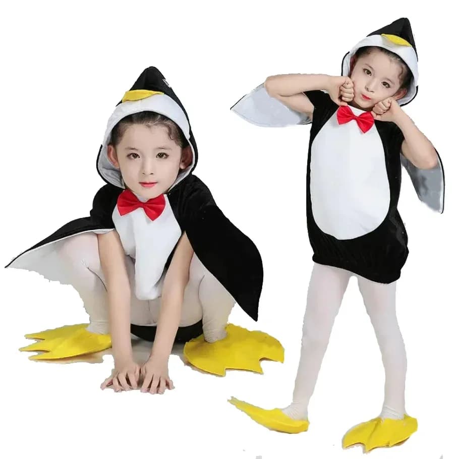 Costume di Halloween animale pinguino Madagascar per neonato ragazzo ragazza vestito operato abbigliamento cosplay per la festa di compleanno