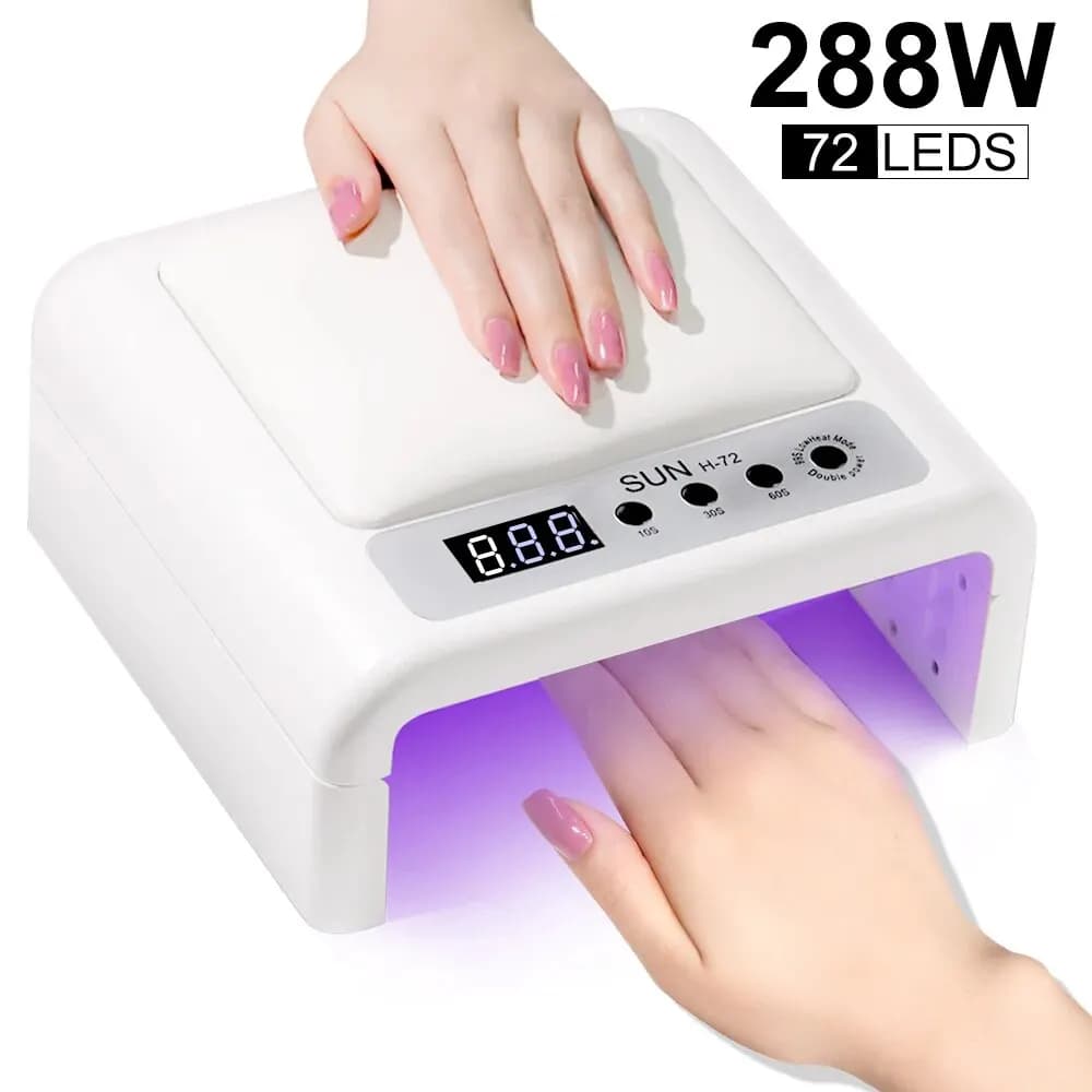 Lampada per unghie a LED UV per asciugatrice per unghie a 72LED per la polimerizzazione di tutti gli smalti per unghie in Gel con rilevamento del movimento attrezzatura professionale per strumenti per saloni di Manicure