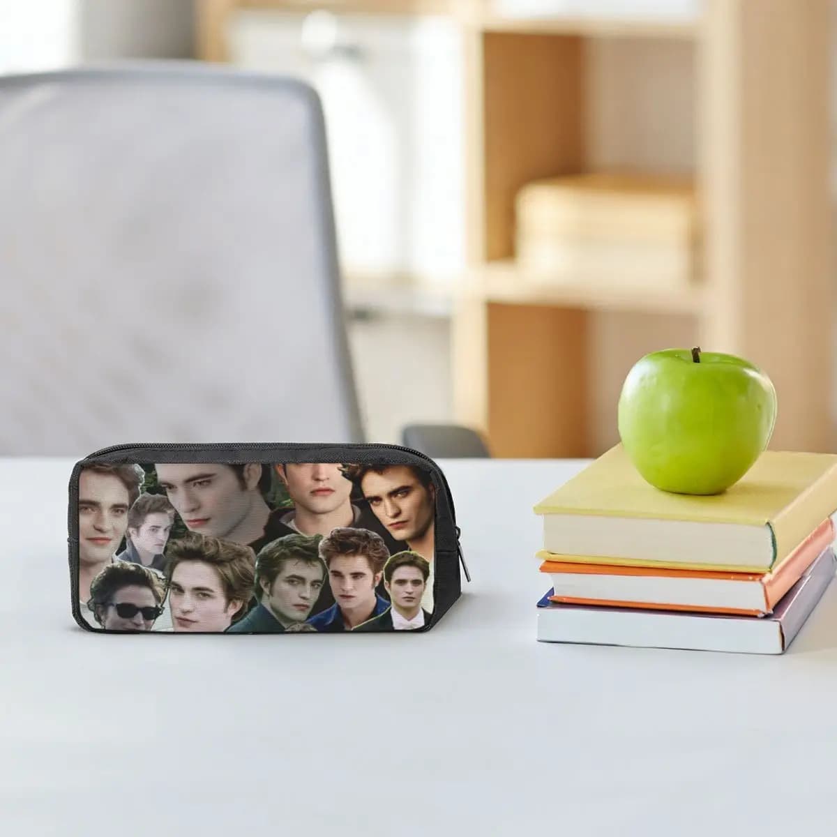 Edward Cullen Twilight Movie (5) Astucci per matite per studenti, regali, scatola per penne, borsa per matite, astuccio porta penne di grandi dimensioni