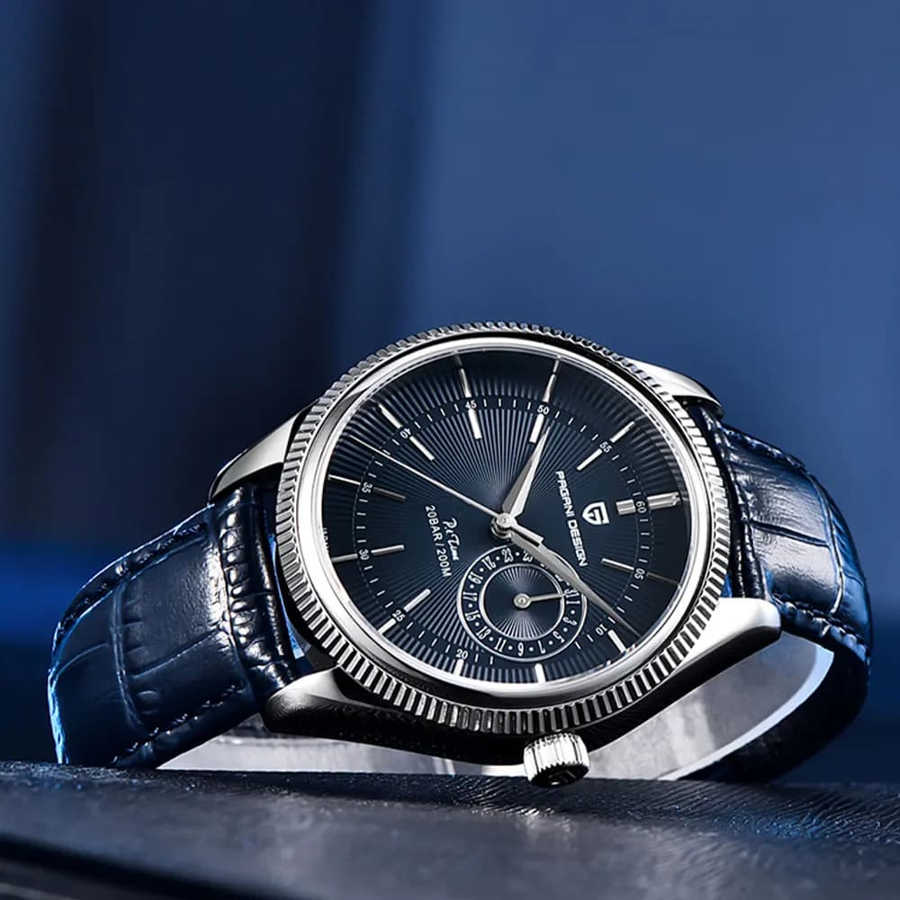 PAGANI DESIGN 40MM Elegant and Simple Men's Watch, Quartz Chronograph with Sapphire Glass, Waterproof 20Bar, Men's Gift