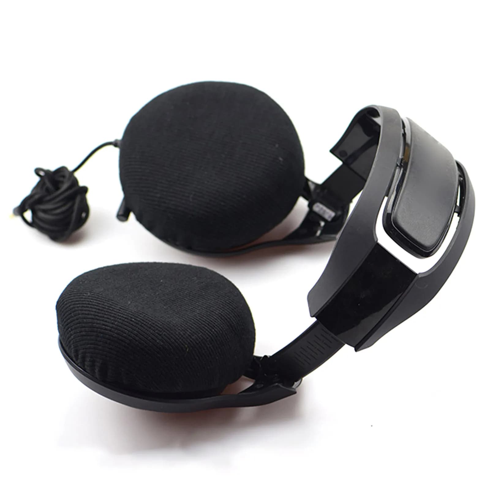 4Pcs Stretch Headphone Covers Universal Fit Protectors for Aviation Gaming Headsets Washable Breathable Fabric Hygiene