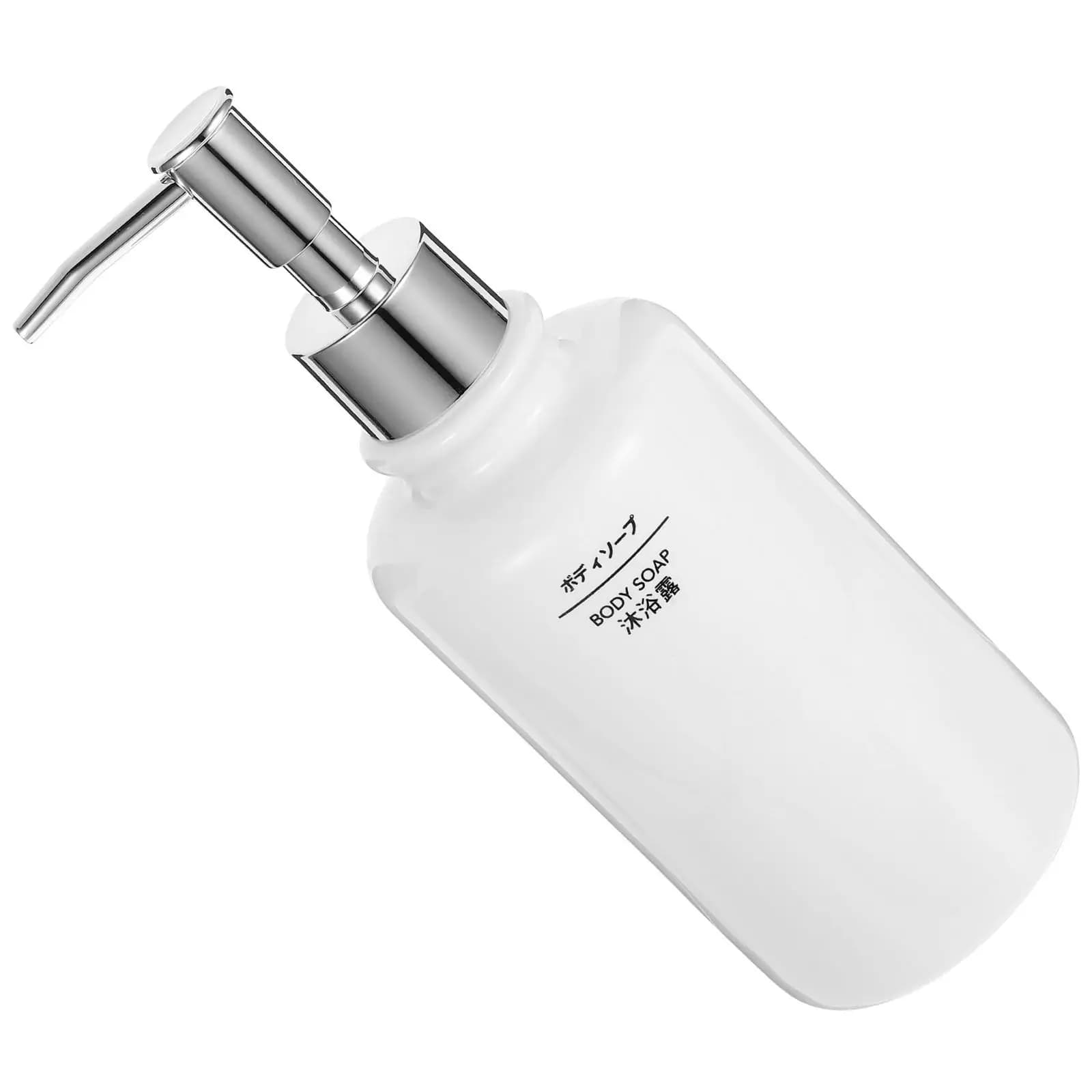 Dispenser di Sapone in Ceramica con Pompa a Pressione, Bottiglia Ricaricabile per Sapone Liquido, Contenitore per Lozione, Shampoo e Balsamo per Bagno e Cucina