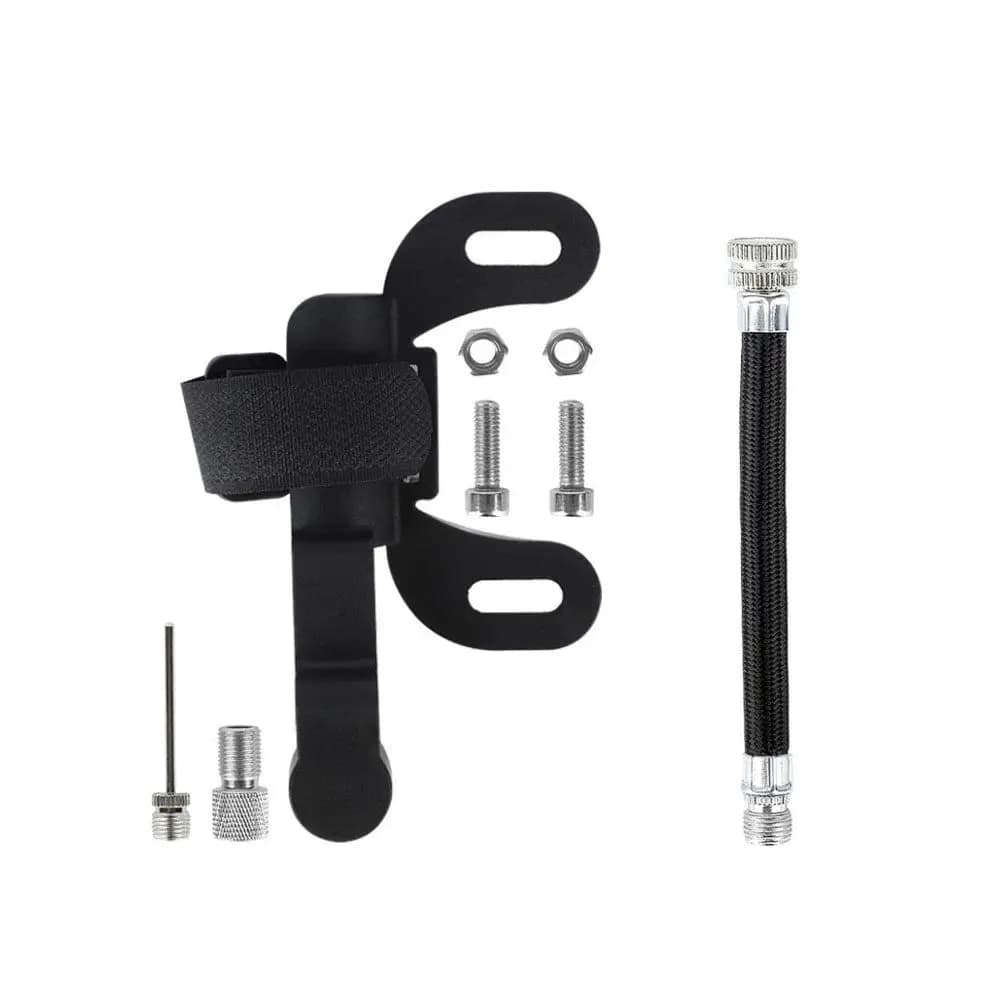 Set di 1 Mini Gonfiatore Portatile per Bicicletta, Pompa per Pneumatici in Lega di Alluminio per Biciclette e Moto, Attrezzatura da Ciclismo Compatta e Leggera