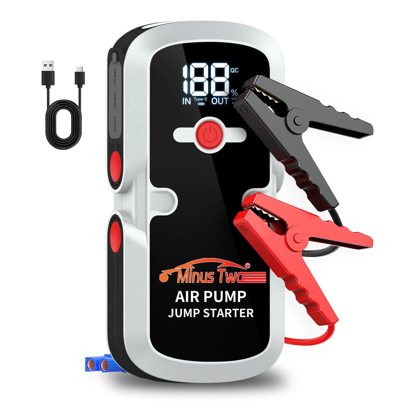 Avviatore di Emergenza per Auto 12V 80.66Wh, Dispositivo di Avviamento Batteria Auto, Power Bank Portatile per Avvio d'Emergenza
