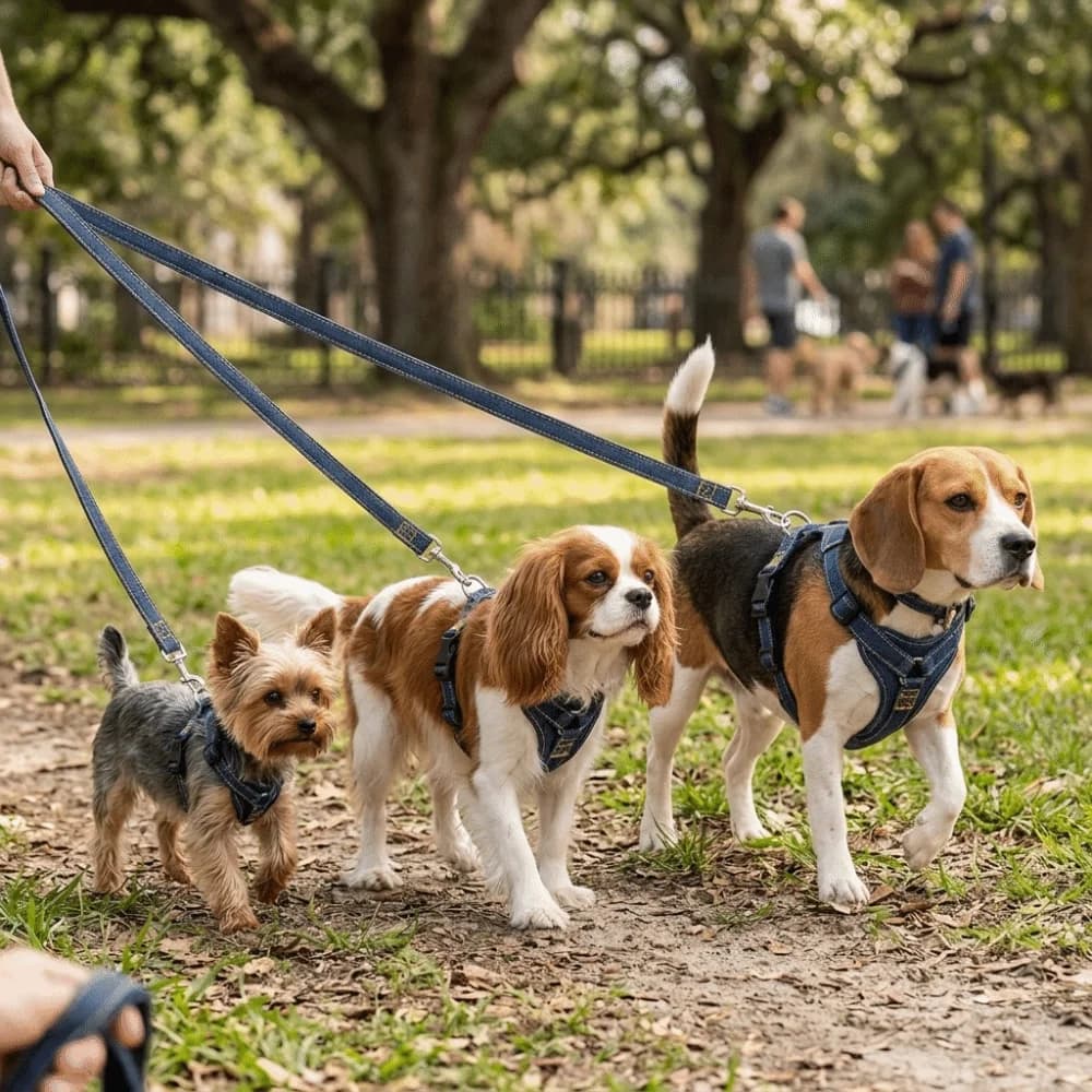Small Dogs Denim Fabric Dog Harness Black Solid Pet Walking Set Adjustable Strap Chest Wrap Dog Chest Harness Street Walk