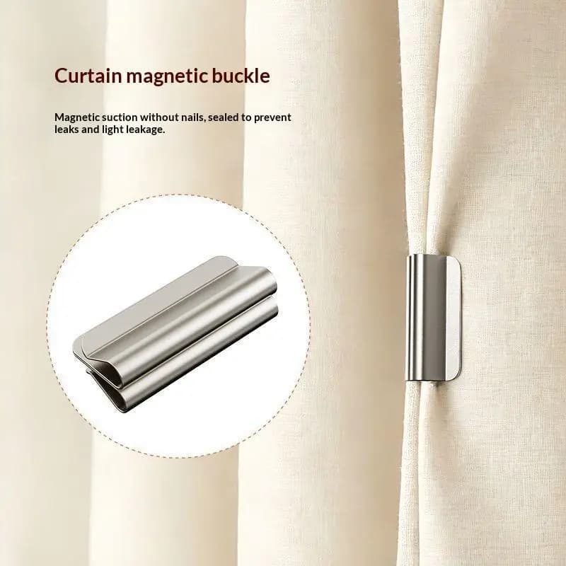 Magnetic Curtain Clips,Drill-Free Curtain Fasteners.Powerful Magnetic Hold Design.Suitable For Living Room And Bedroom Curtains