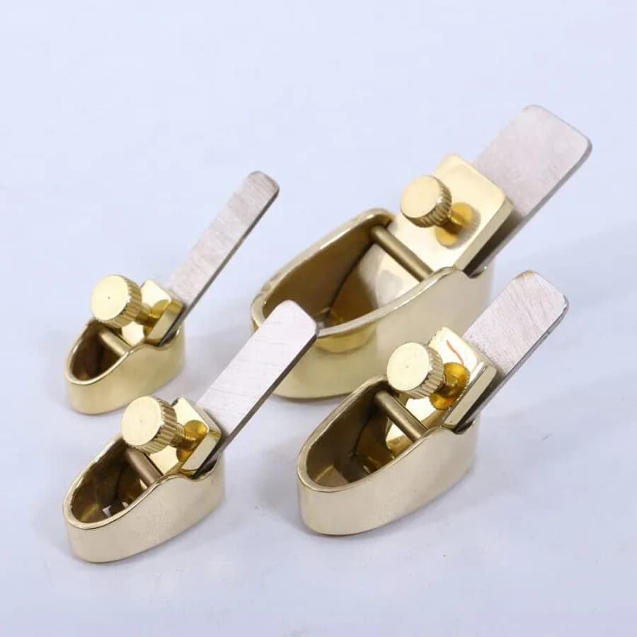 Set di 4 Utensili in Ottone per Liuteria, Strumenti Speciali per Violino con Fondo Convesso