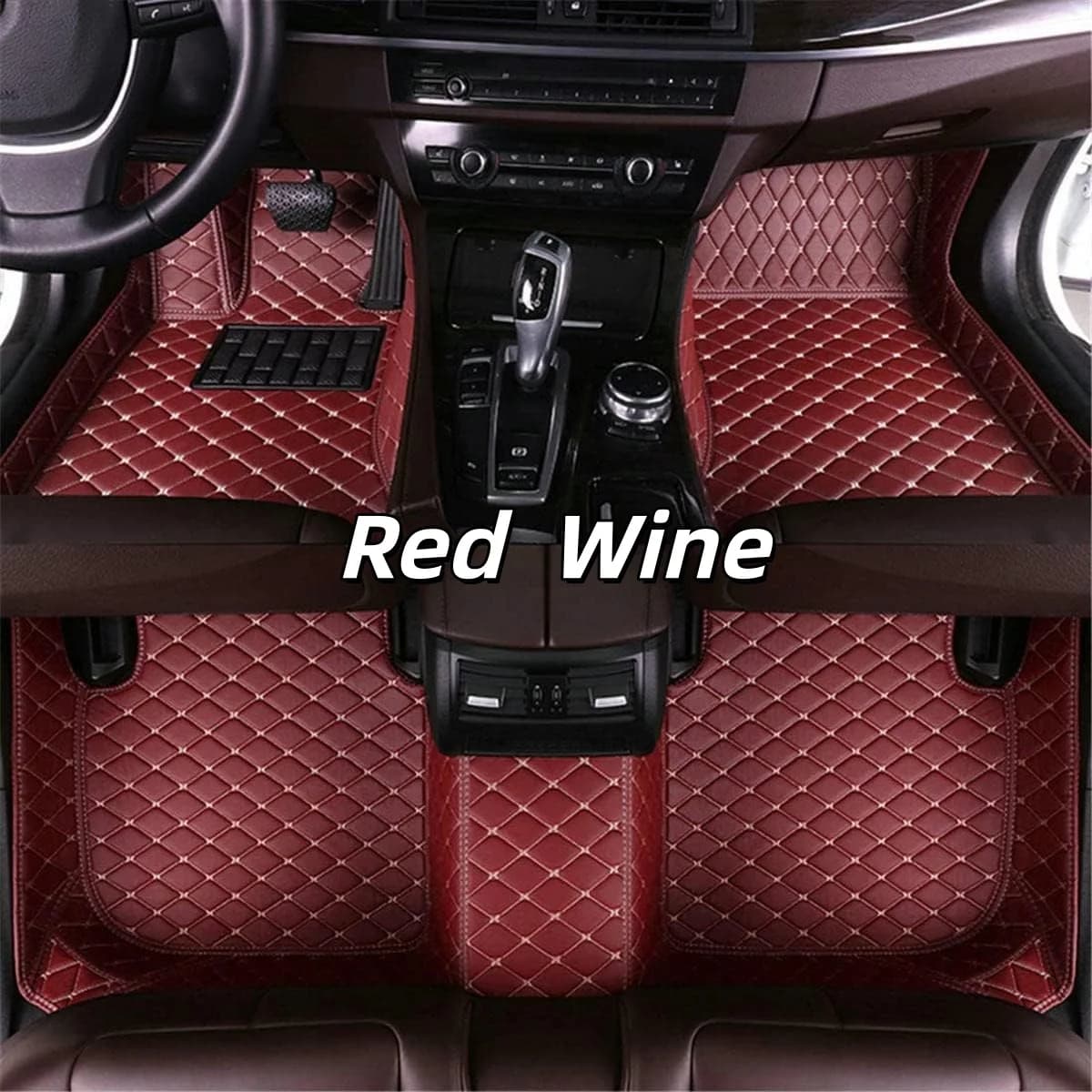 Car Accessories interior floor mats for Fiat Bravo 2008 2009 2010-2012 Auto leather carpet pads full set vehicle foot mat rugs