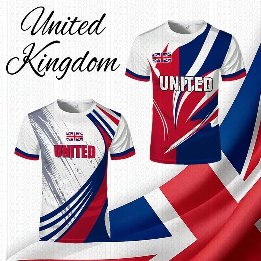 Nuova Maglia Britannica 2026 per Sport all'Aperto, T-shirt Traspirante ad Asciugatura Rapida a Maniche Corte, Abbigliamento Casual da Strada - Per Genitore-Figlio