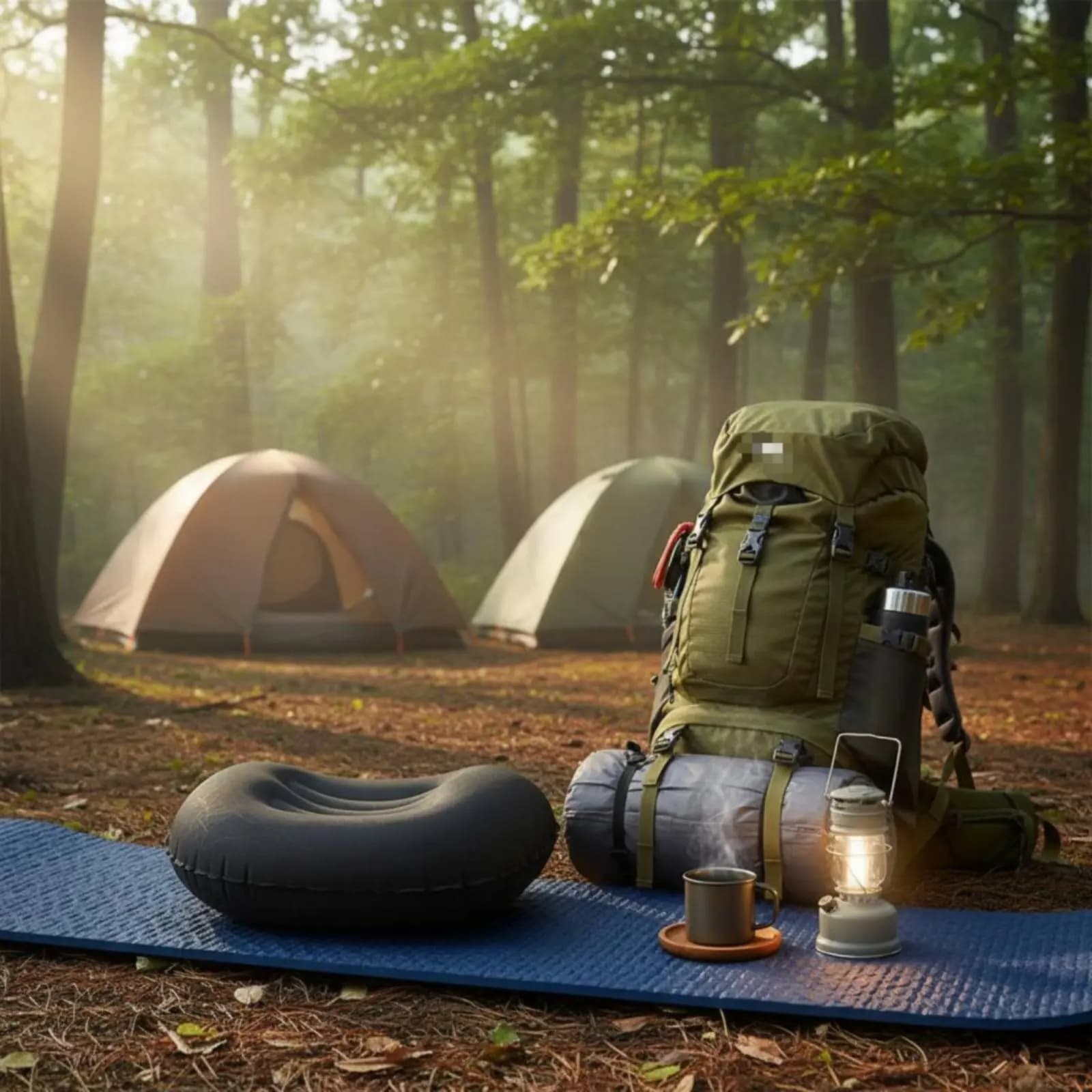 Cuscino da Viaggio in TPU Ultraleggero Gonfiabile Portatile per Esterni