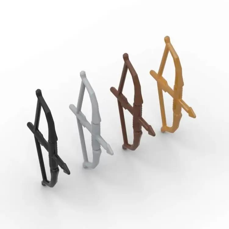MOC 10PCS 93231 Bow And Arrow Building Blocks Props Recurve With Round Limbs Bricks Toy Birthday Boys Girls Gift Dropshipping