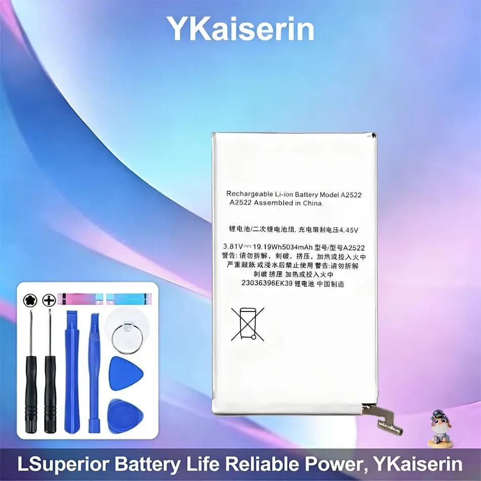 Batteria per Tablet ad Alta Efficienza 5200mAh per Apple iPad Mini 6 Mini6 A2567 A2568 A2569, Alte Prestazioni