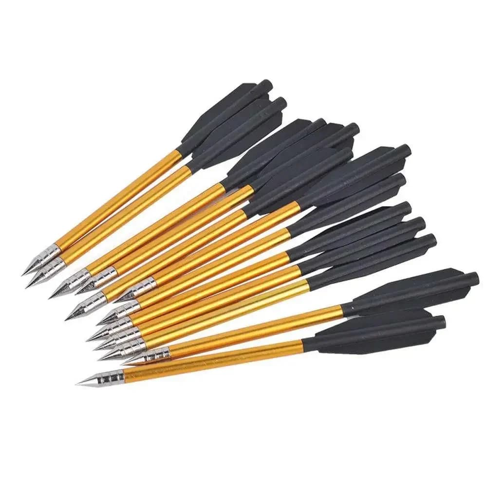 Bulloni per balestra 6,5" 160mm 9g Punte per punte in acciaio per arco in scatola per rack triangolare da 50-80 libbre per accessori per la pratica della caccia