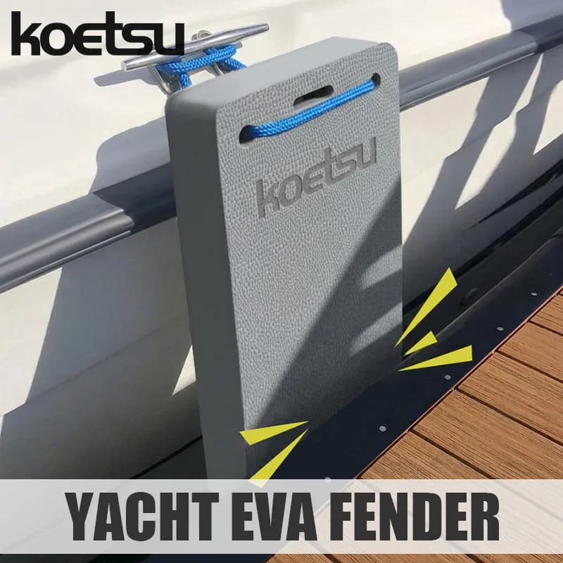 KOETSU Marine EVA Foam Bumper Pad for Yacht & Boat – Shock-Absorbing, UV-Resistant Dock Fender with Rope (S/M/L Sizes Available)