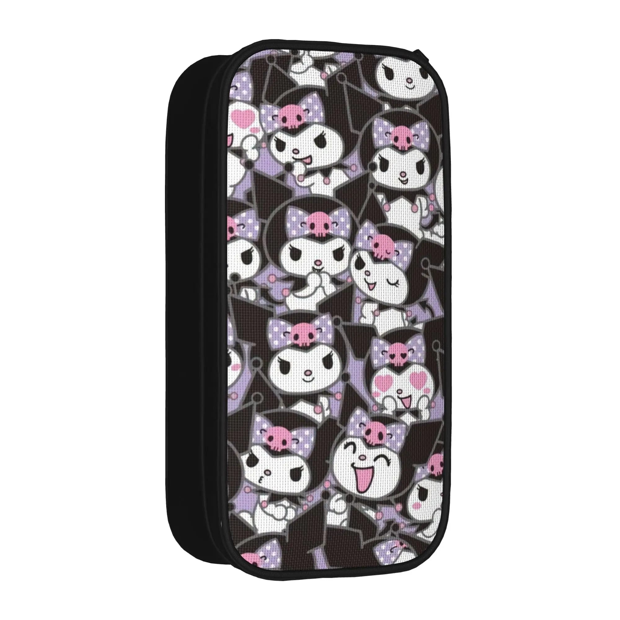 Grazioso Astuccio Kawaii Kuromi, Portapenne Cartoon per Ragazze e Ragazzi, Grande Borsa per Materiale Scolastico e Accessori Cosmetici