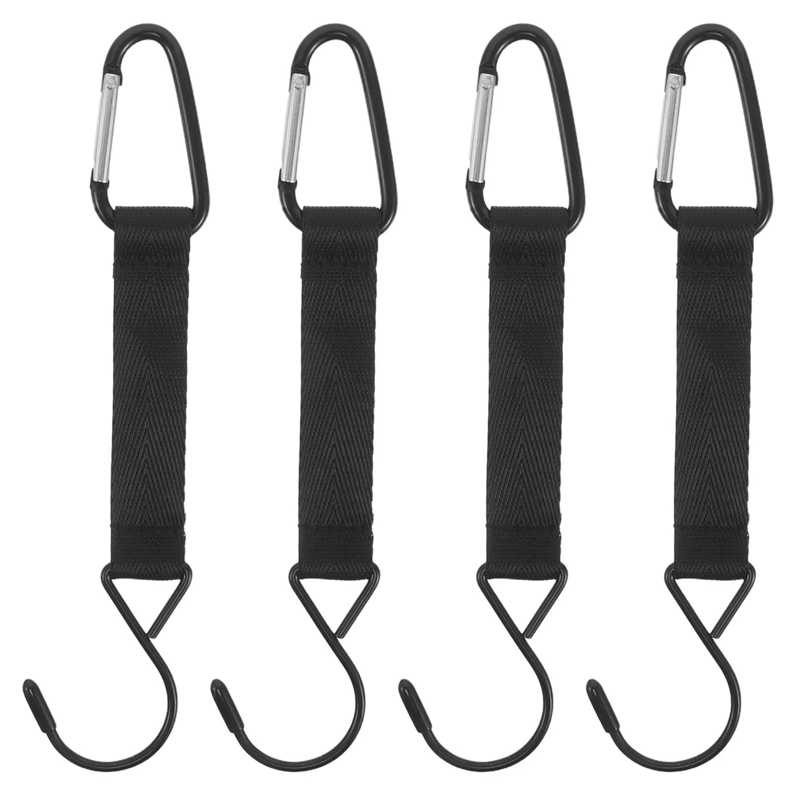 4 Pezzi Ganci Leggeri per Recinzioni, per Borse Sportive da Esterno, Zaini, Attrezzature da Baseball, Tennis, Pallavolo, Calcio e Bagagli