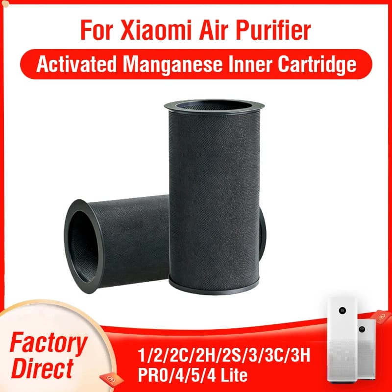 Filtro HEPA Xiaomi con Nucleo Interno al Manganese Attivo per Sostituzione, Compatibile con Modelli 1, 2, 2C, 2H, 2S, 3, 3C, 3H, Pro, 4, 5